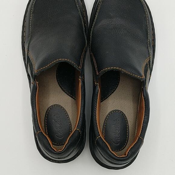 Cabela's Brown Textured Leather Slip-on Shoe size 9M - Picture 2 of 6